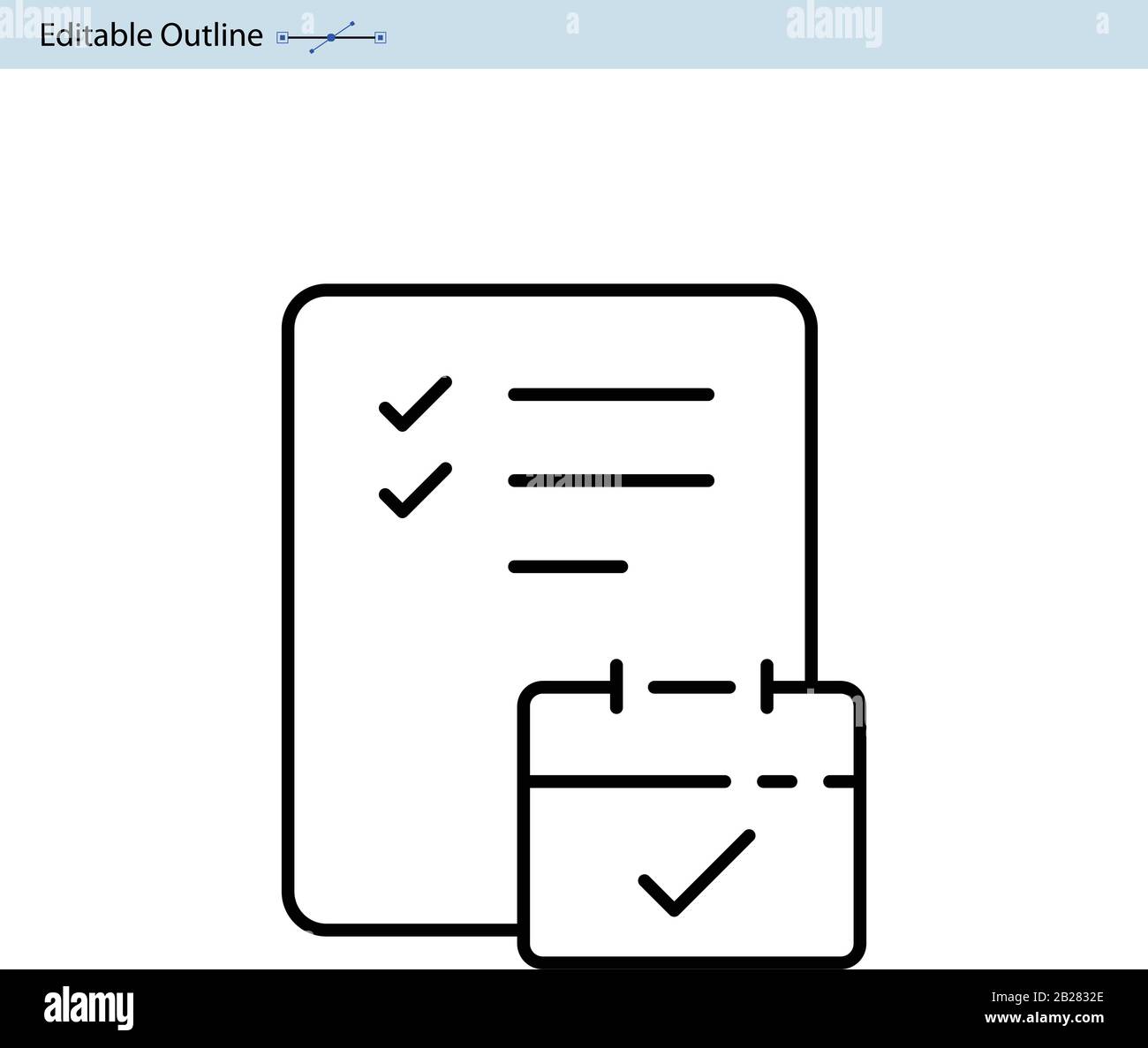 Kalendersymbol, Terminplansymbol, Geschäftsdokument, Planungssymbol, Termin, Organisator, Projektterminkalender, Datum und Uhrzeit, Symbol für Fortschrittsbericht Stock Vektor