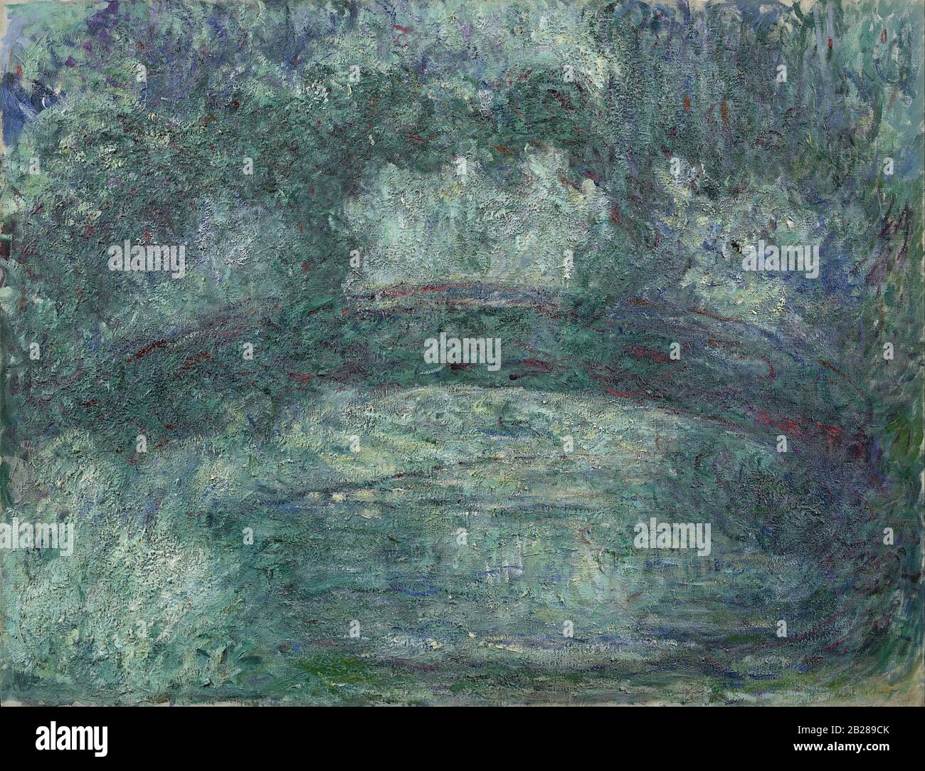 Das Gemälde der japanischen Brücke (ca. 1920) von Claude Monet - Sehr hohe Auflösung und hochwertige Bilder Stockfoto
