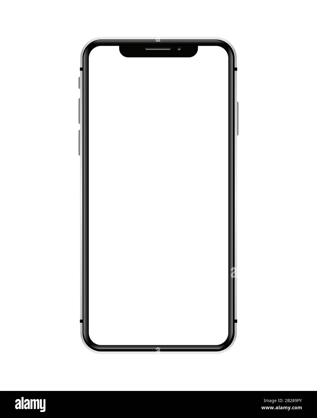 Telefon, Handy, Smartphone verspotten iphone 10 Stock Vektor