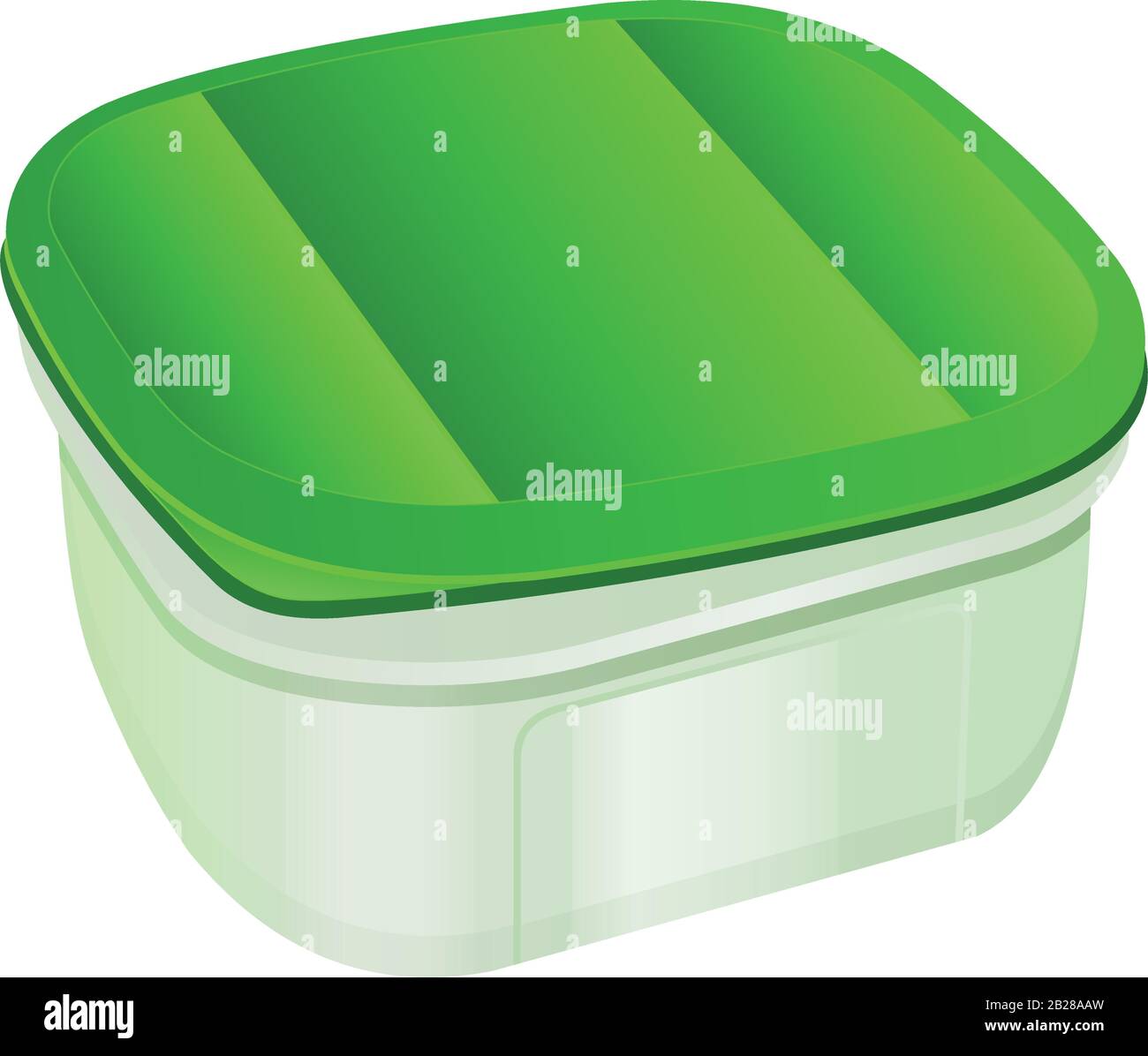 Kunststoffbehälter, Tiffin-Box, Becher, Kanne, rot, gelb, blau, grün, Utensil Becher Volumen Liter Stock Vektor