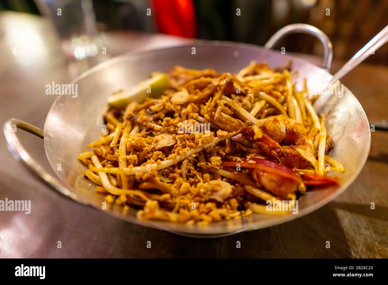 Malaysische Küche, indische Mee Goreng Stockfoto