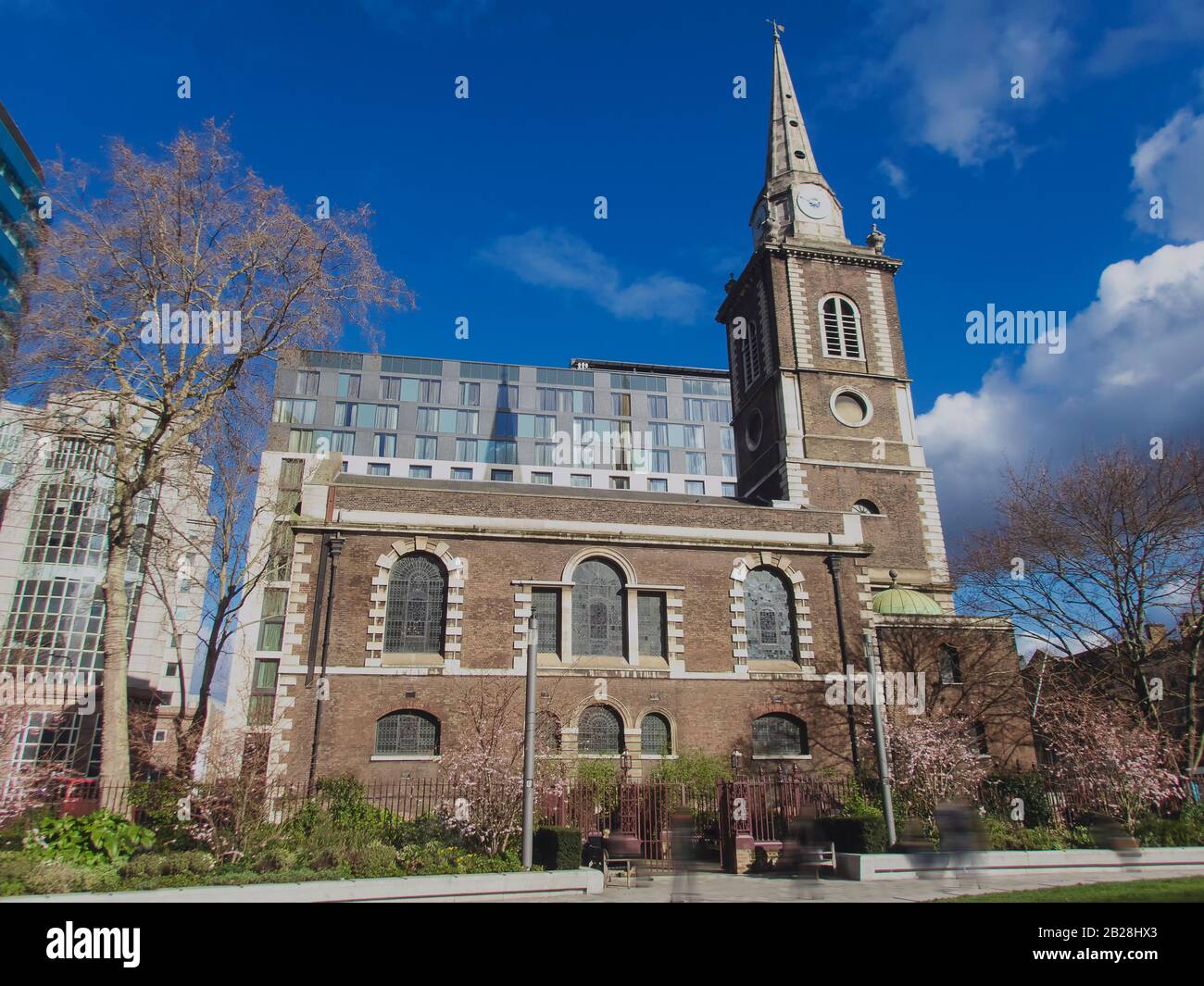 St. Botolph Ohne Aldgate Anglian Church in der City of London Stockfoto