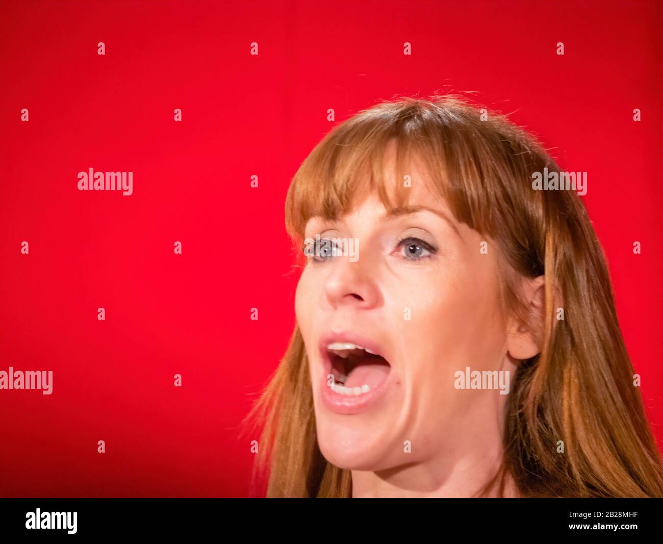 Angela Rayner, Abgeordnete der Labour-Partei für Ashton-under-Lyne, Außenministerin für Bildung und Anwärter für die stellvertretende Führung der Labour-Partei Stockfoto