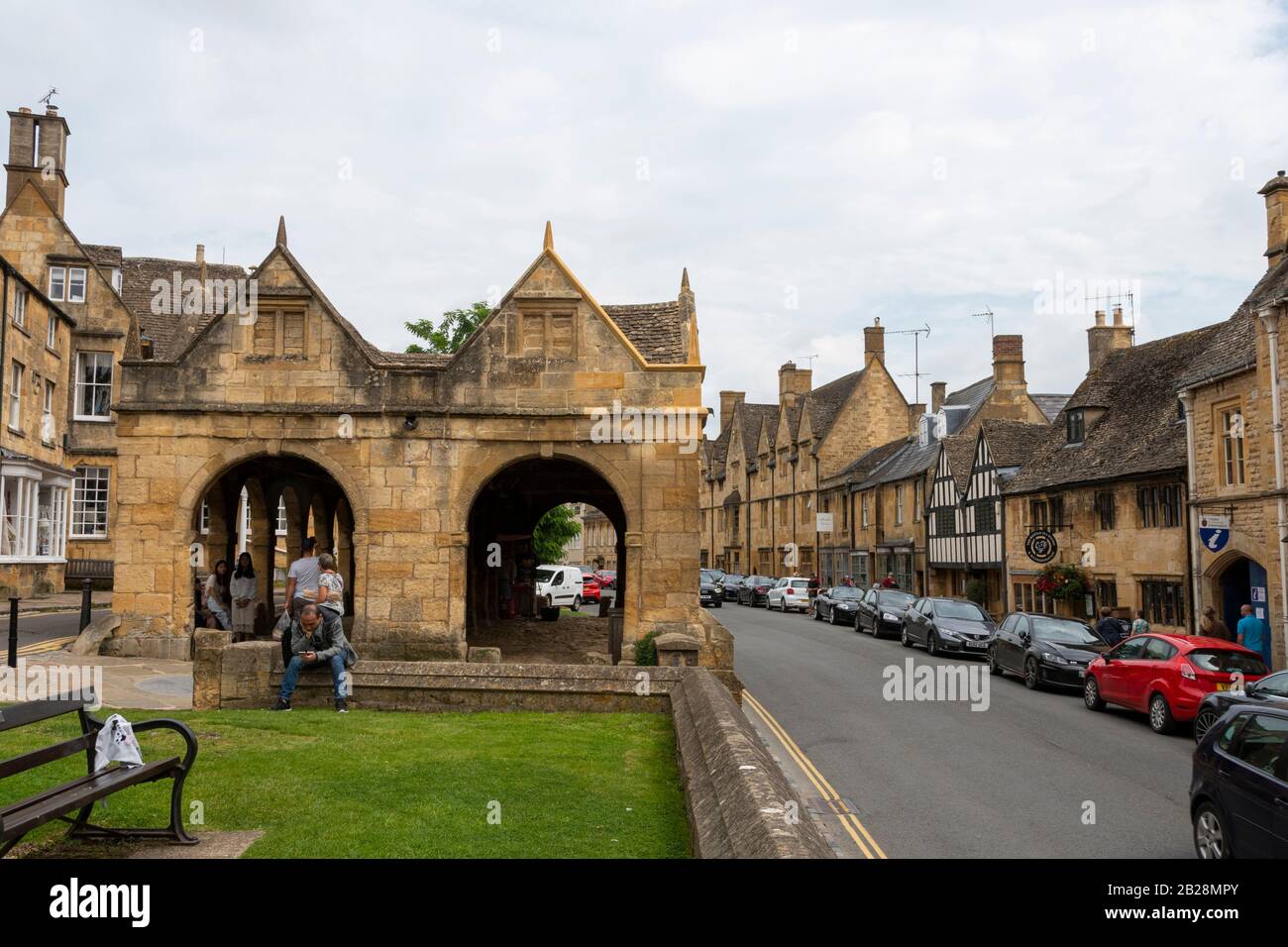 Market Hall, High Street, Chipping Campden, Gloucestershire, Cotswolds, England Stockfoto