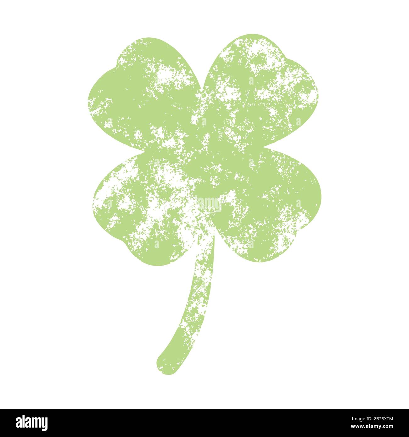 Grunge Clover Shamrock Stock Vektor