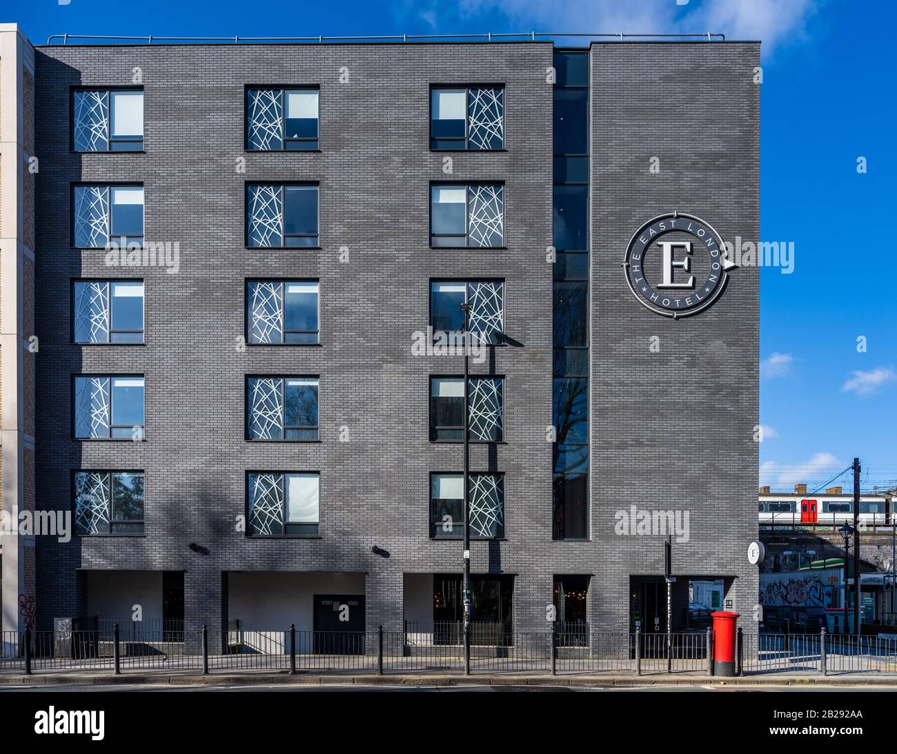 Das East London Hotel Bethnal Green East London. Contemporary Hotel and Cafe - Abgeschlossen 2018 Architect Maith Design Ltd Stockfoto