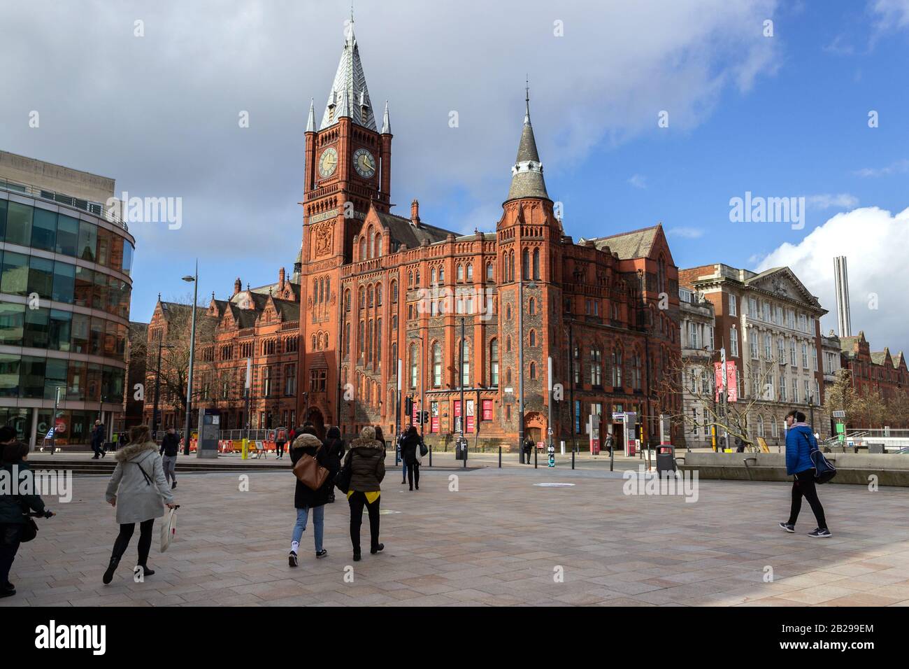 Victoria Gallery and Museum, Brownlow Hill, Liverpool. Denkmalgeschütztes Gebäude der Klasse II nach dem Entwurf von Alfred Waterhouse. Stockfoto