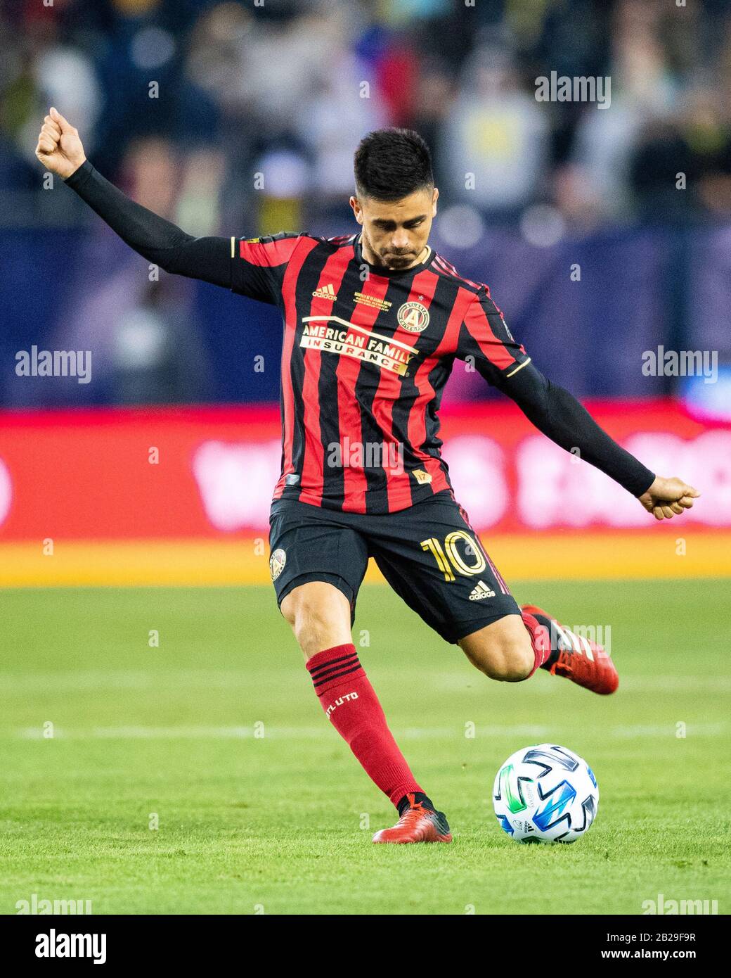 Atlanta United Pity Martinez (10) während des MLS-Fußballspiels zwischen Atlanta United und Nashville SC im Nissan Stadium am Samstag, 29. Februar 2020 in Nashville, TN. Jacob Kupferman/CSM Stockfoto