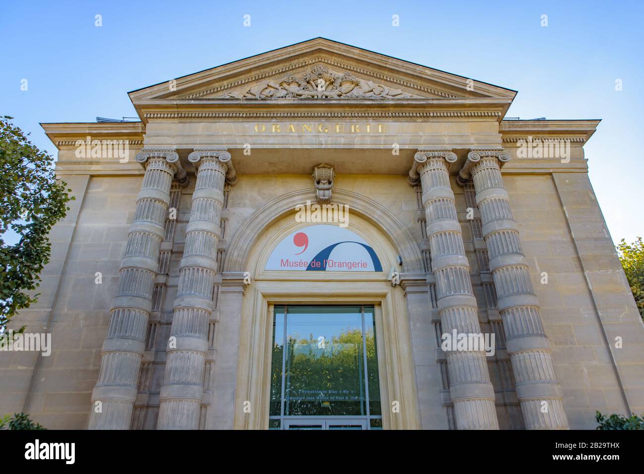 Musée de l'Orangerie (Orangerie-Museum), Kunstgalerie impressionistischer und postimpressionistischer Gemälde in Paris, Frankreich Stockfoto