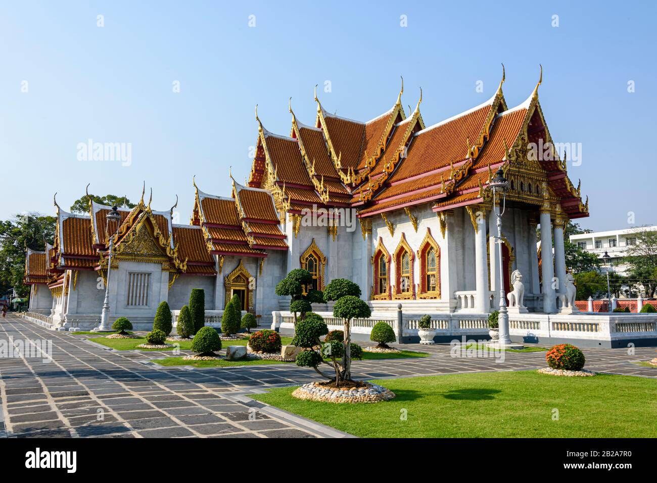 Wat Benchamabophit (Marmor-Tempel), Bangkok, Thailand Stockfoto