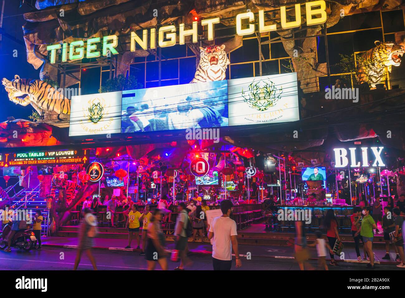 Tiger Night Club, Patong, Phuket, Thailand Stockfoto