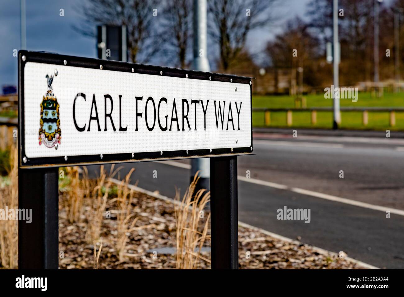 Carl Fogarty Way, Blackburn, Lancashire Stockfoto