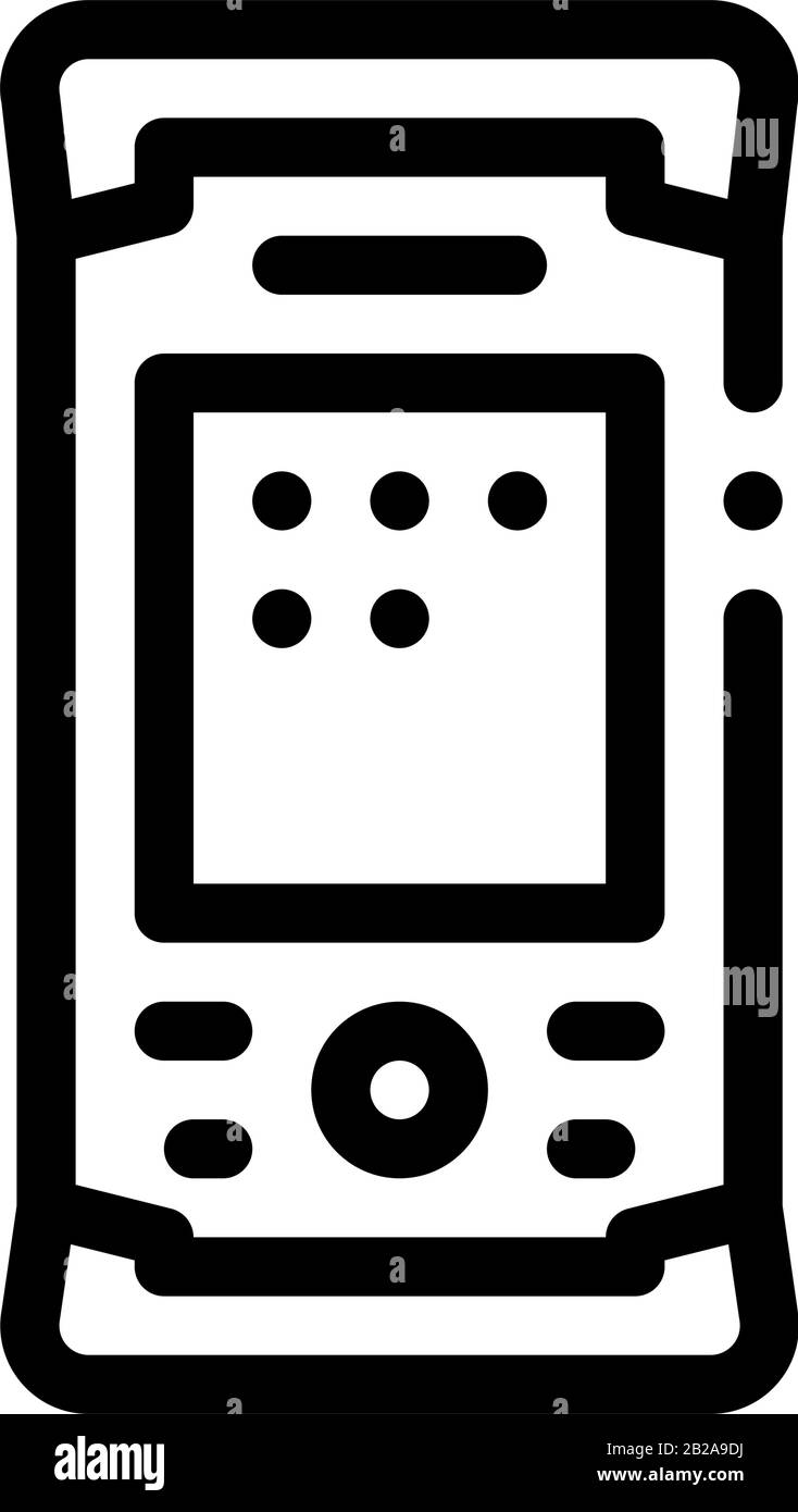 Topografie Electronic Tool Icon Thin Line Vector Stock Vektor