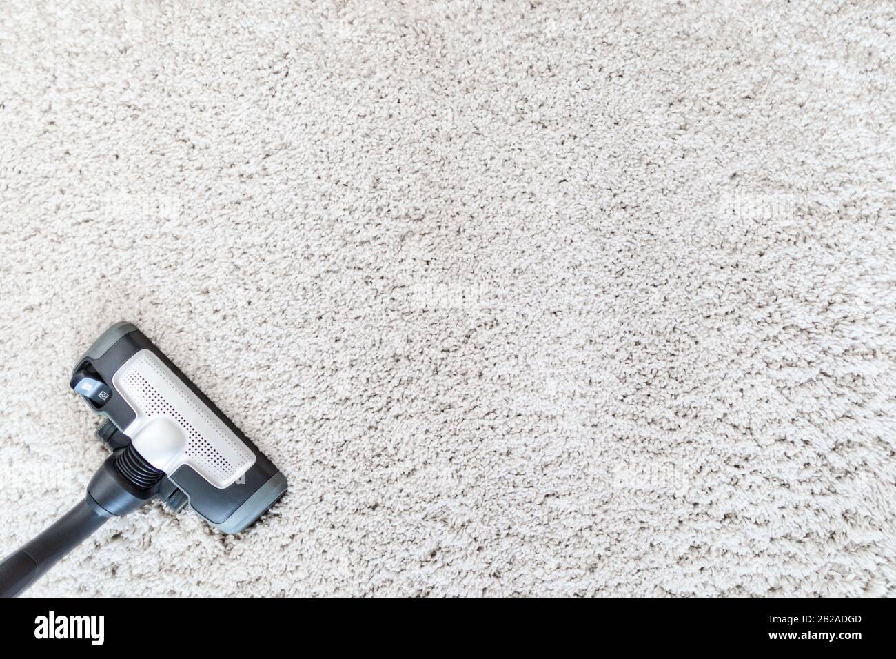 Reinigung Teppich Hoover. Teppich Textur Hintergrund. Stockfoto
