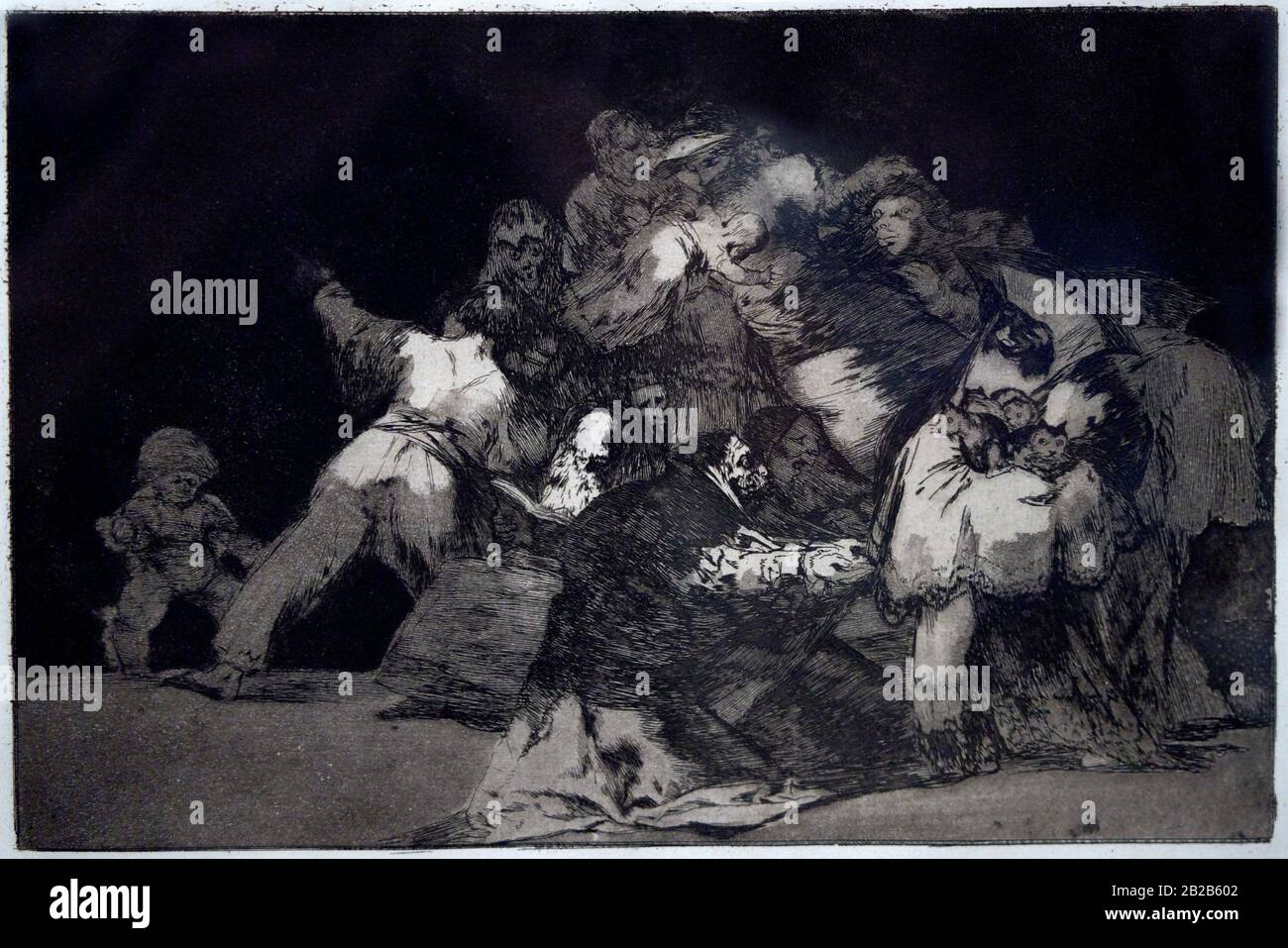 '''Törigkeit 9: Allgemeine Törigkeit'', Francisco de Goya (1746-188) Stockfoto