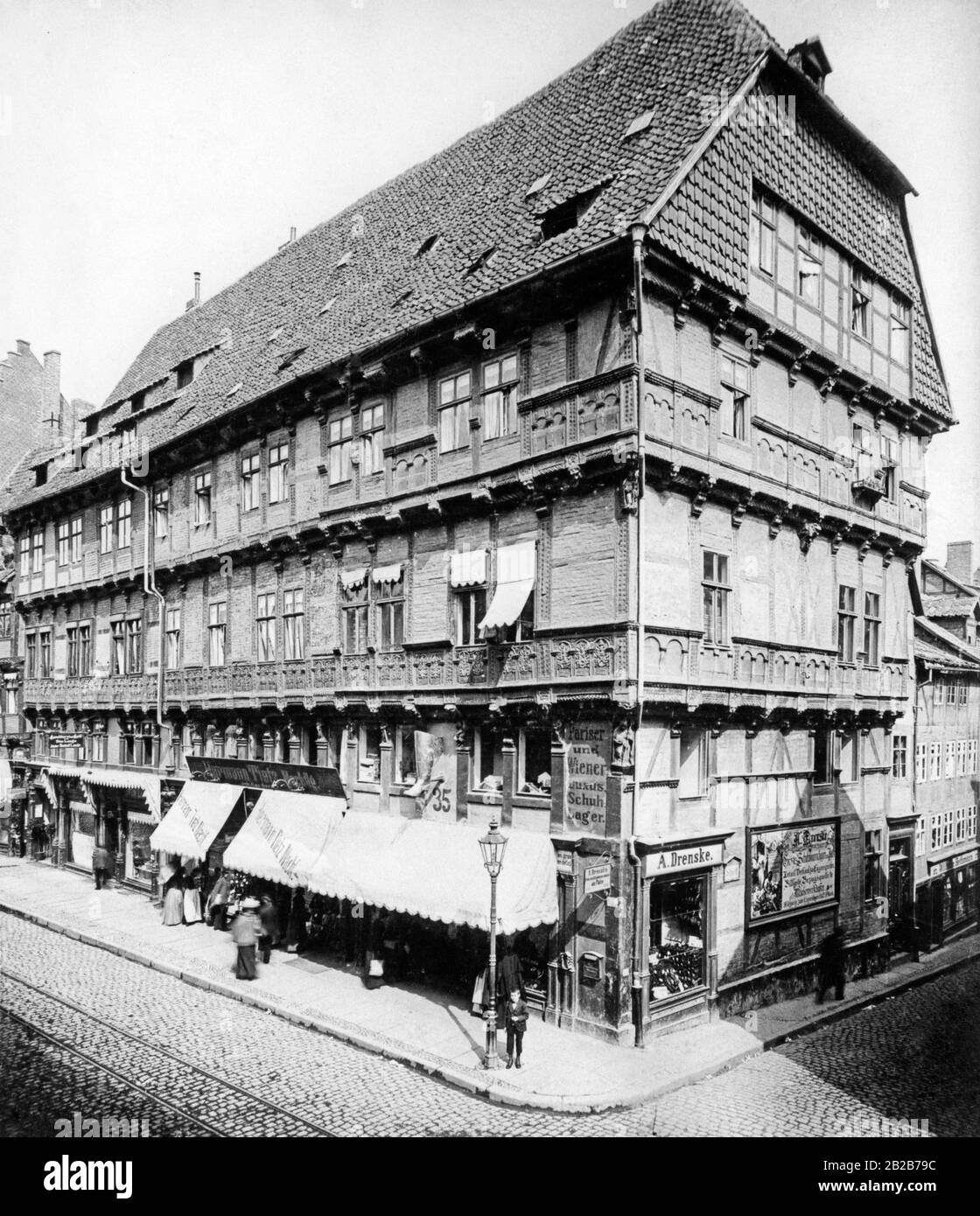 Einer der ersten Kettengeschäfte von Hermann Tietz, dem Gründer einer der größten deutschen Kaufhausgruppen, später Hertie genannt. Stockfoto