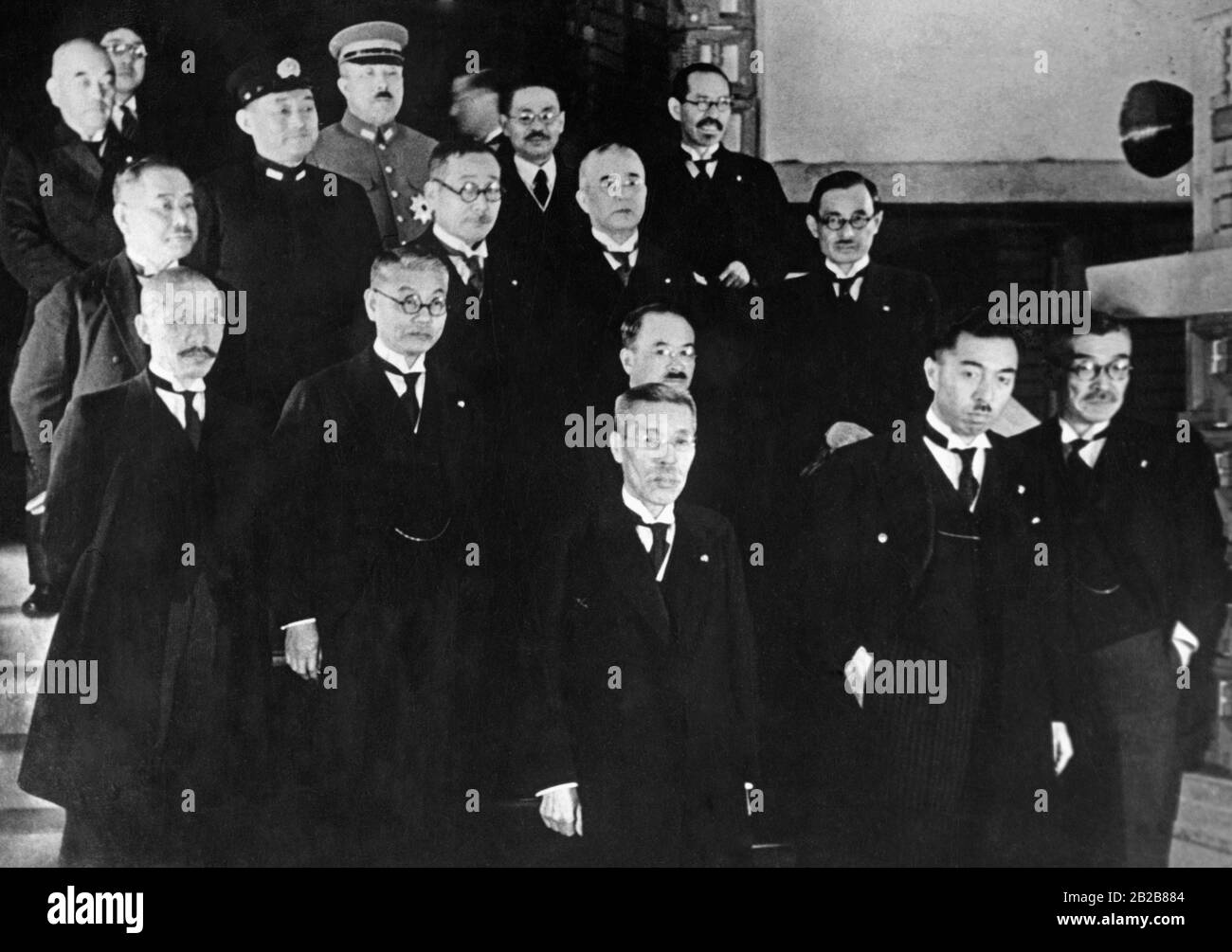 Einführung des japanischen Kabinetts, das 1939 neu gewählt wurde. Stockfoto