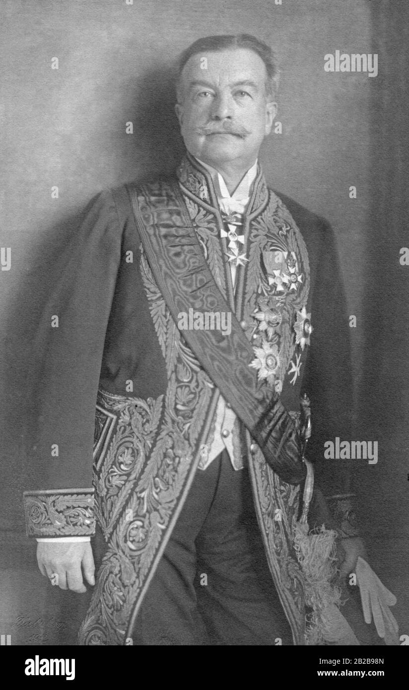 Hans Adolf von Buelow, der preussische Gesandte in Mecklenburg und den Hansestädten. Das Foto ist undatiert. Stockfoto