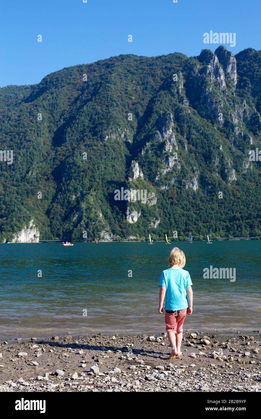 Lake Idro Stockfoto