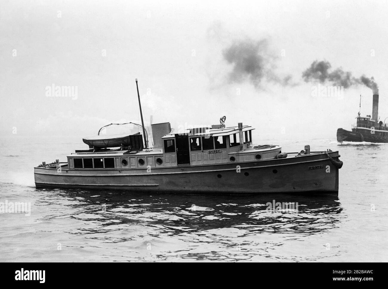 Prohibition: Patrouillenboot der Polizei in New York. Stockfoto