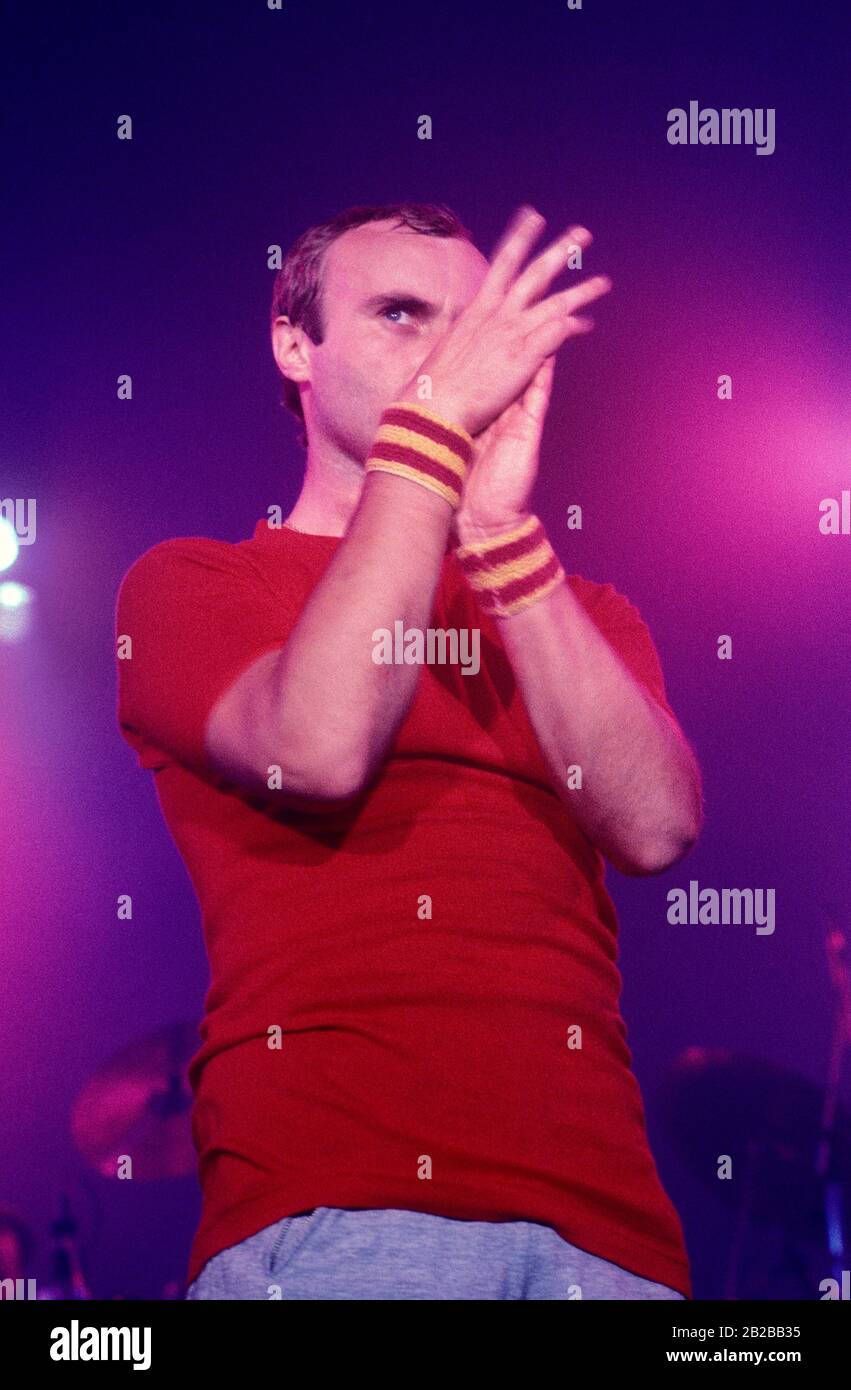 Genesis Live-Konzert in München Abacab Tour 1982 Stockfoto