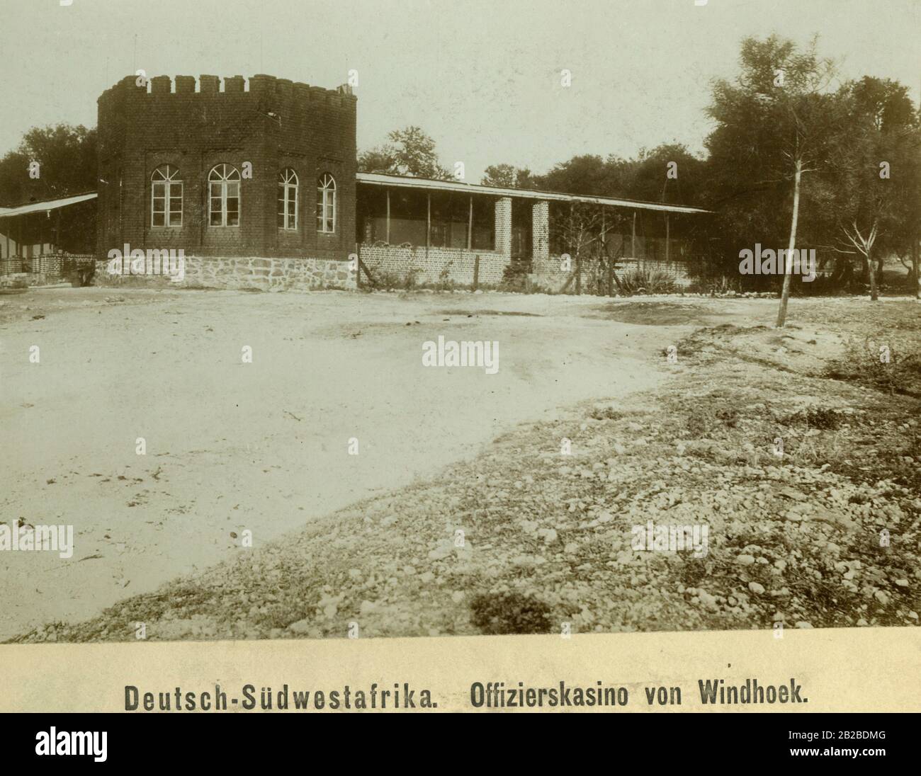 Das Chaos der Offiziere in Windhoek im deutschen Südwestafrika. Stockfoto