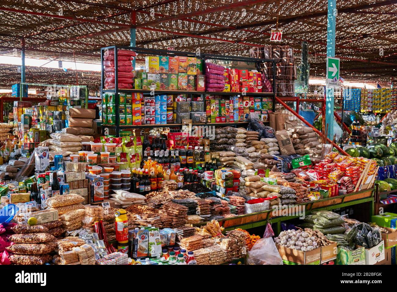 Obstmarkt in Arica Stockfoto