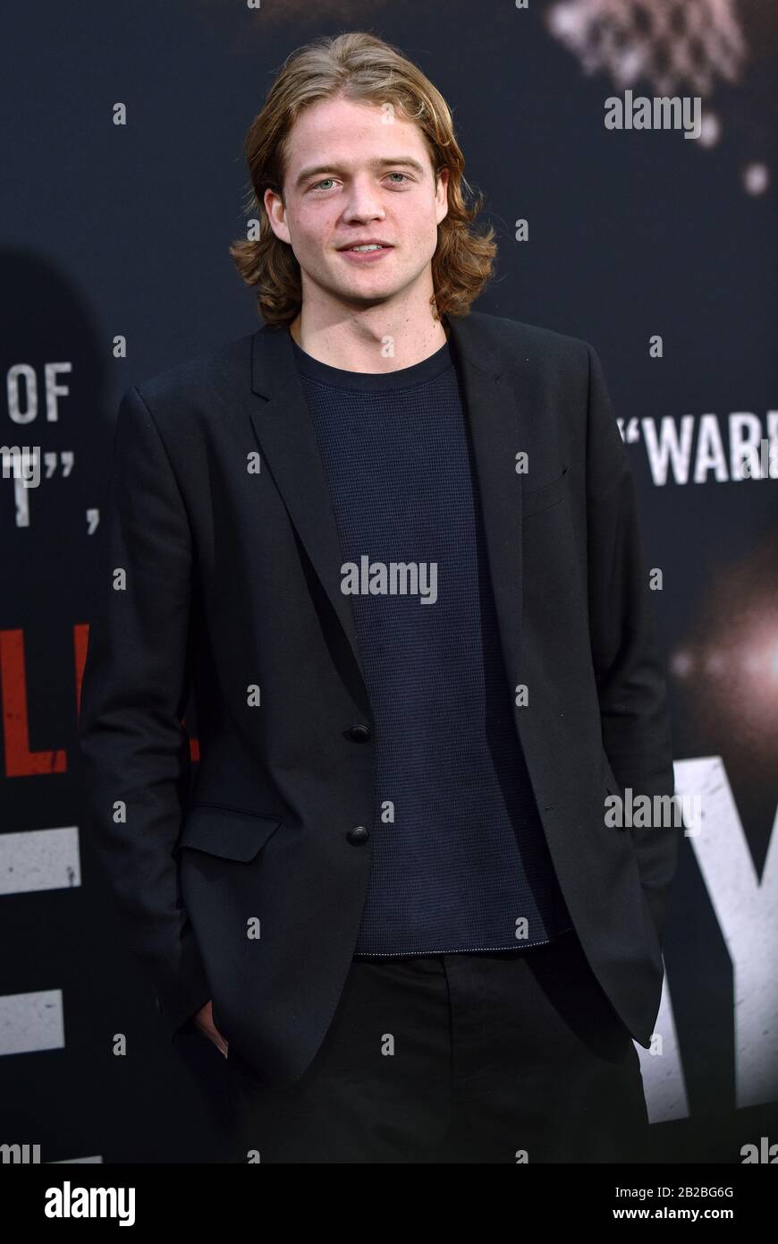Los Angeles, Vereinigte Staaten. März 2020. Benjamin Irving kommt am Sonntag, 1. März 2020, zur Weltpremiere des "The Way Back" im Regal LA LIVE in Los Angeles, Kalifornien. Foto von Chris Chew/UPI Credit: UPI/Alamy Live News Stockfoto