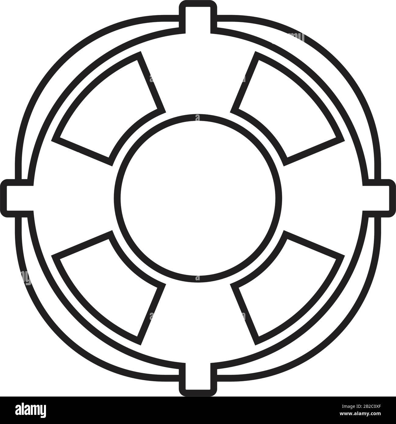 Lebensschutz-Symbol-Vorlage schwarz Farbe editierbar. Symbol für Bogen- und Pfeilsymbole für flache Vektorgrafiken für Grafik- und Webdesign. Stock Vektor