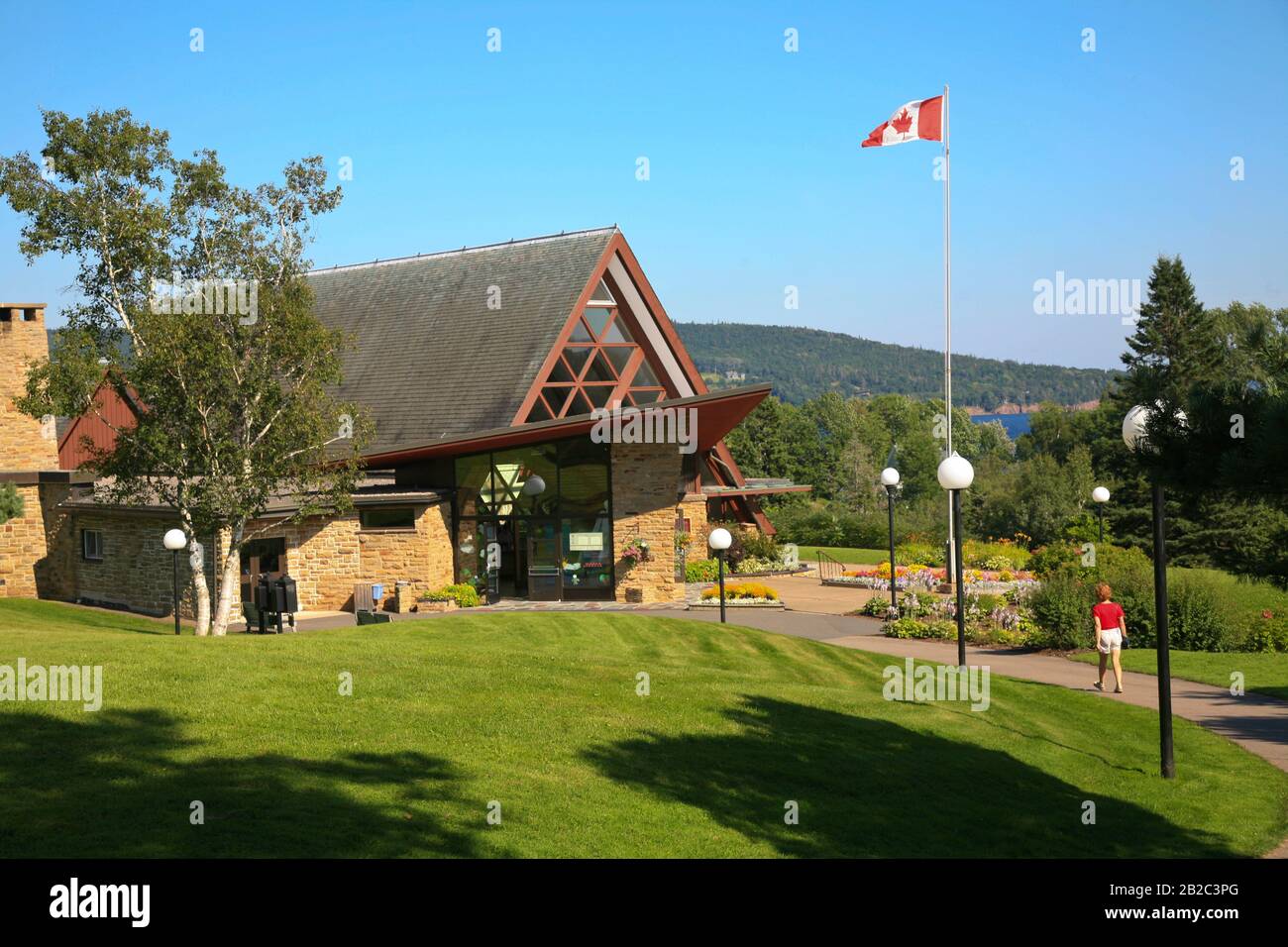 Alexander Graham Bell Museum am Cabot Trail auf Cape Breton Island, Nova Scotia, Kanada, Nordamerika, Stockfoto