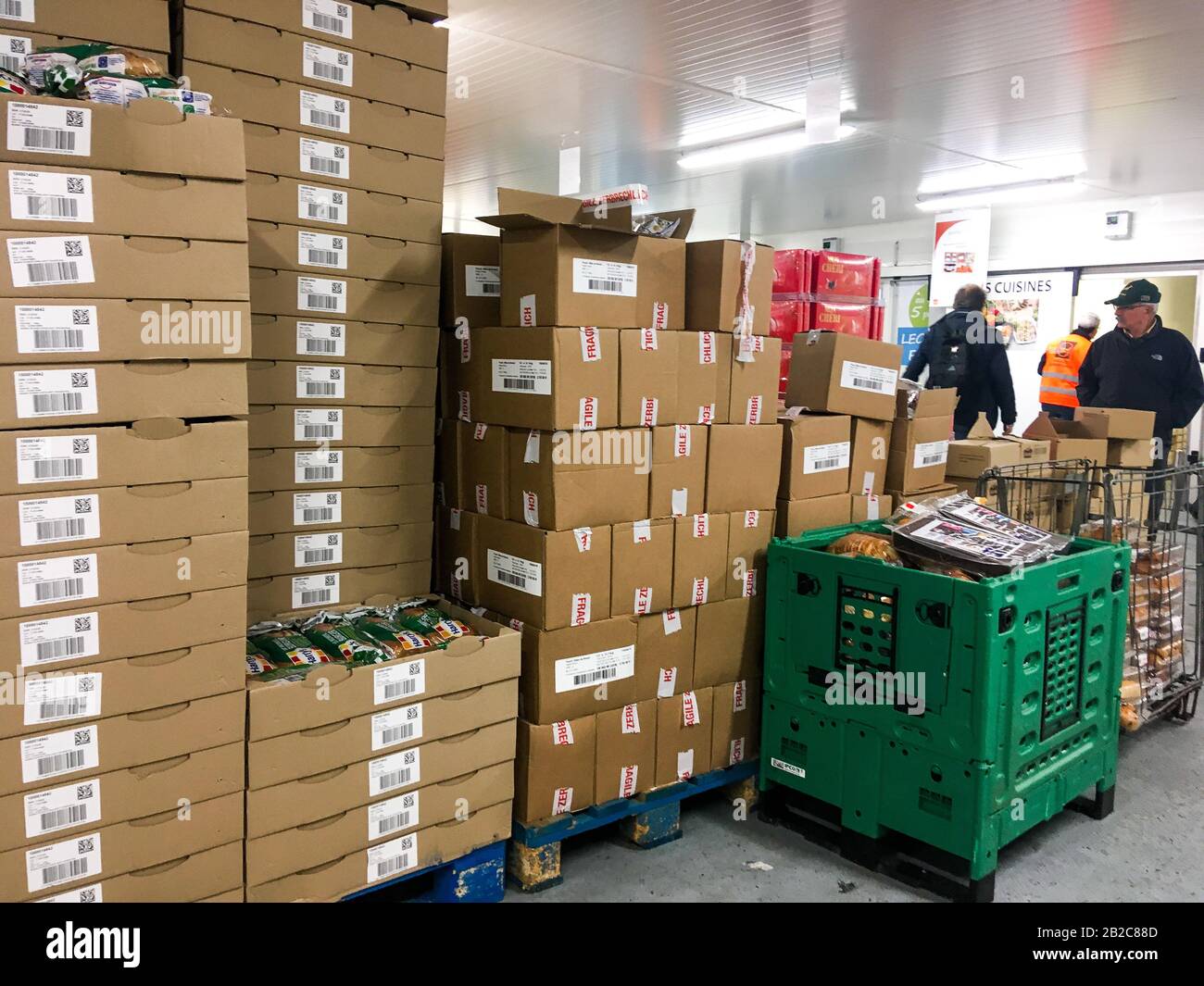 Food Bank, Frankreich Stockfoto