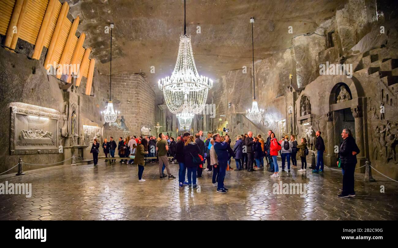 Wieliczka Kapelle der hl. Kinga Polen Europa Krakau EU UNESCO Stockfoto