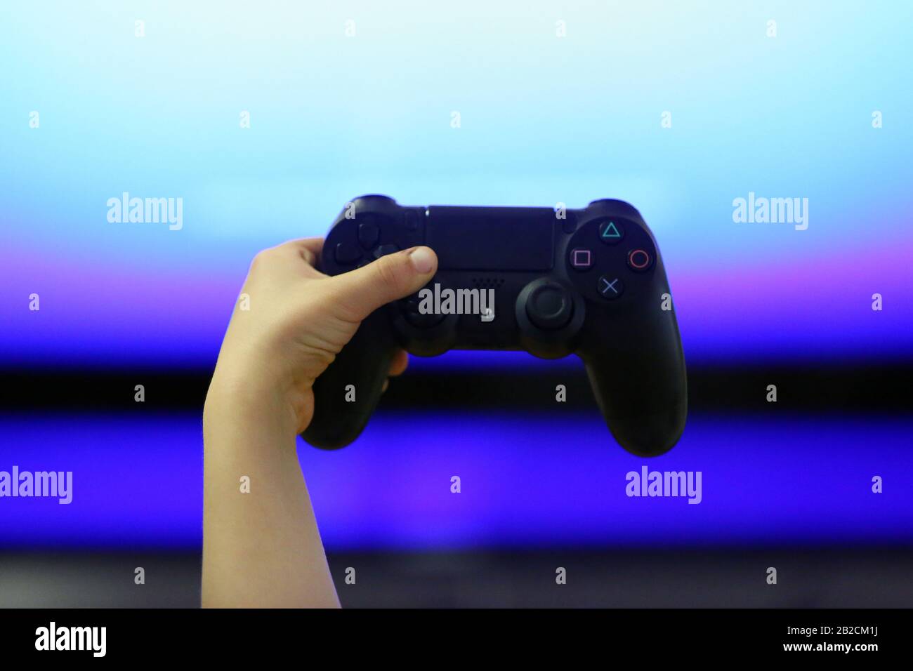 Spielkonsole PlayStation 4 Stockfoto