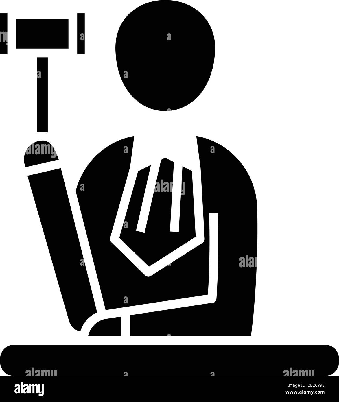 Richter Black Icon, Concept Illustration, Vector Flat Symbol, Glyph Sign. Stock Vektor