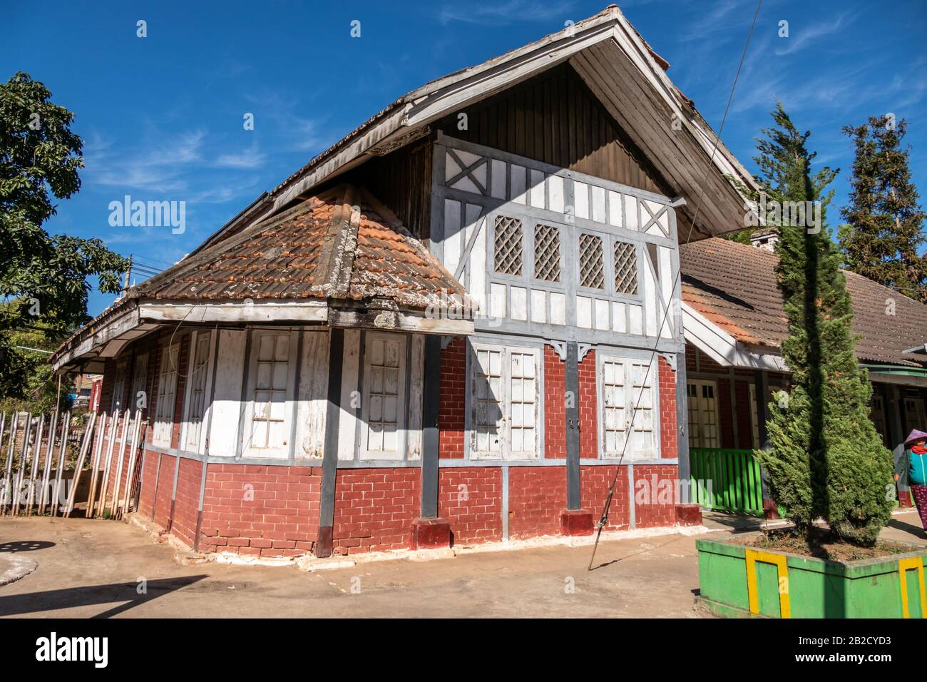 Kalaw Bahnhof in Kalaw Township im Taunggyi District, Shan State, Myanmar Stockfoto