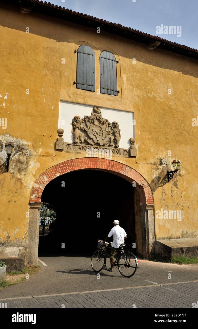 Sri Lanka, Galle, Fort, Fahrrad Stockfoto