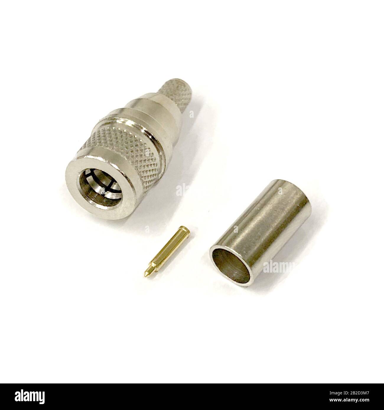 Metallstecker Enge verbindung gerade Ausgeschnittene Stockfotos und -bilder - Alamy