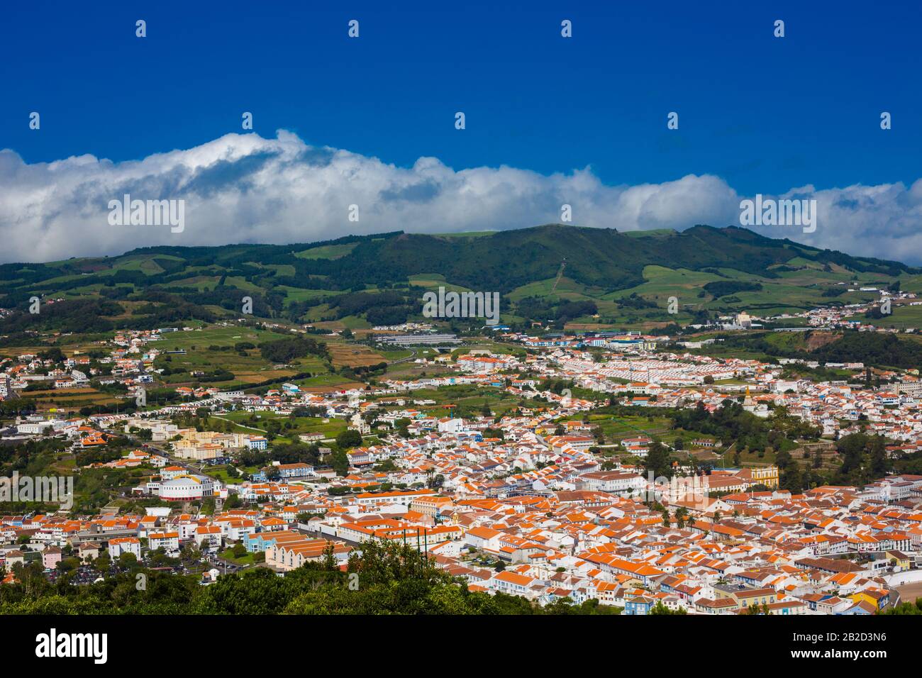 Angra do Heroismo, Terceira, Azoren, Portugal. Stockfoto
