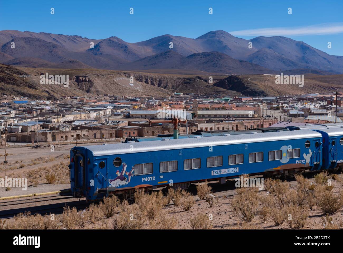 San Antonio De Los Cobres, 3775m als, Startpunkt des "Tren a las Nubes", Provinz Salta, Anden, NW Argentinien, Lateinamerika Stockfoto