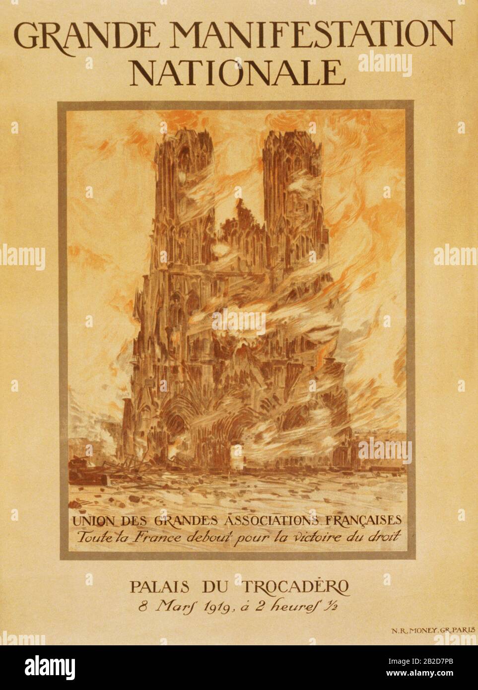 Grande Manifestation Nationale Stockfoto