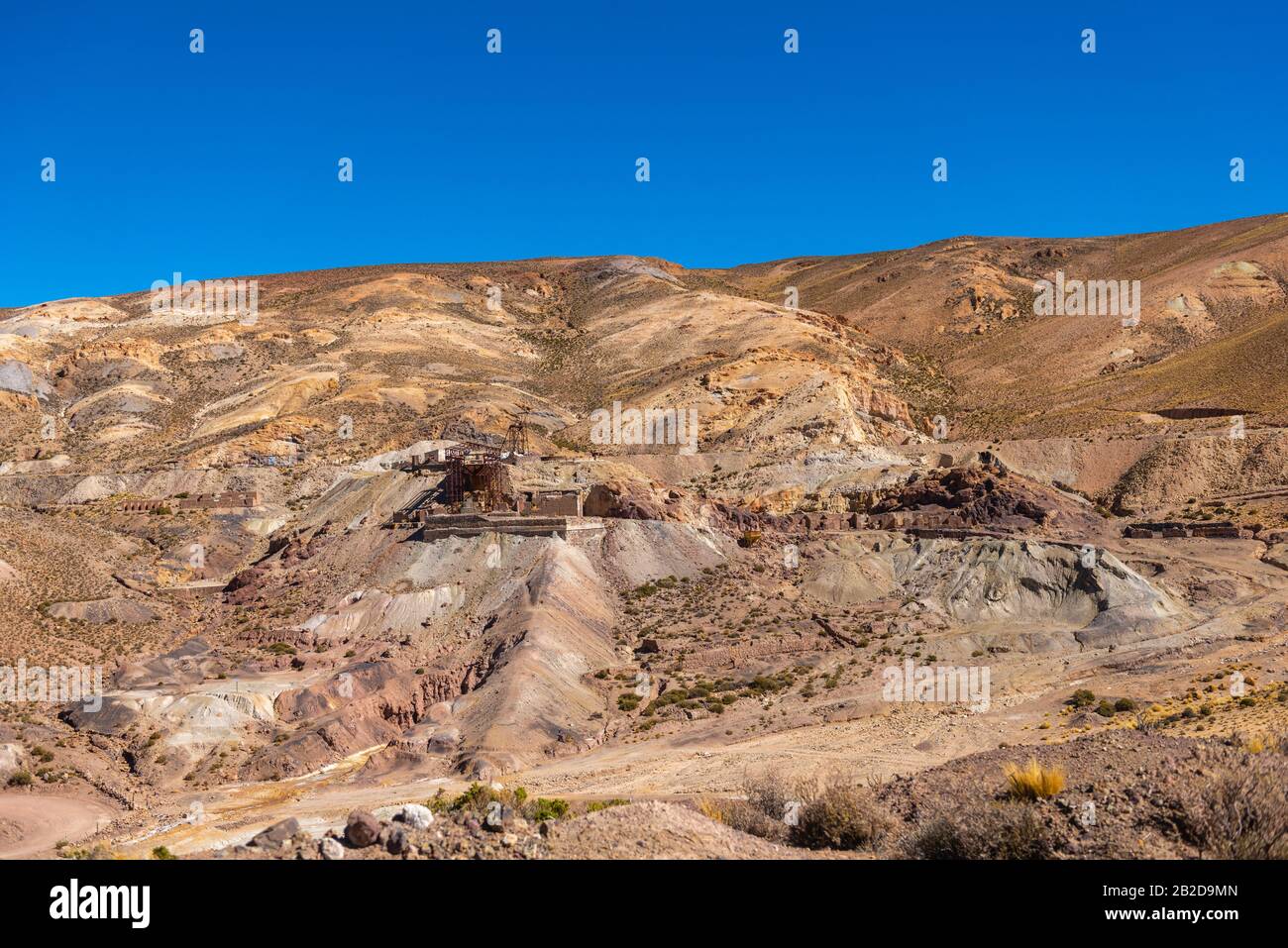 San Antonio De Los Cobres, 3775m als, Ausgangspunkt der 'Tren a las Nubes', Provinz Salta, Anden, NW Argentinien, Lateinamerika Stockfoto