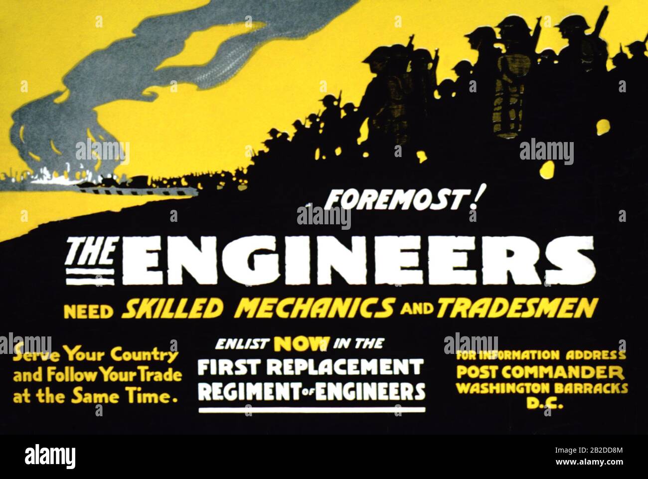 Ingenieure brauchen Fachkräfte für Mechanik und Handwerker Stockfoto