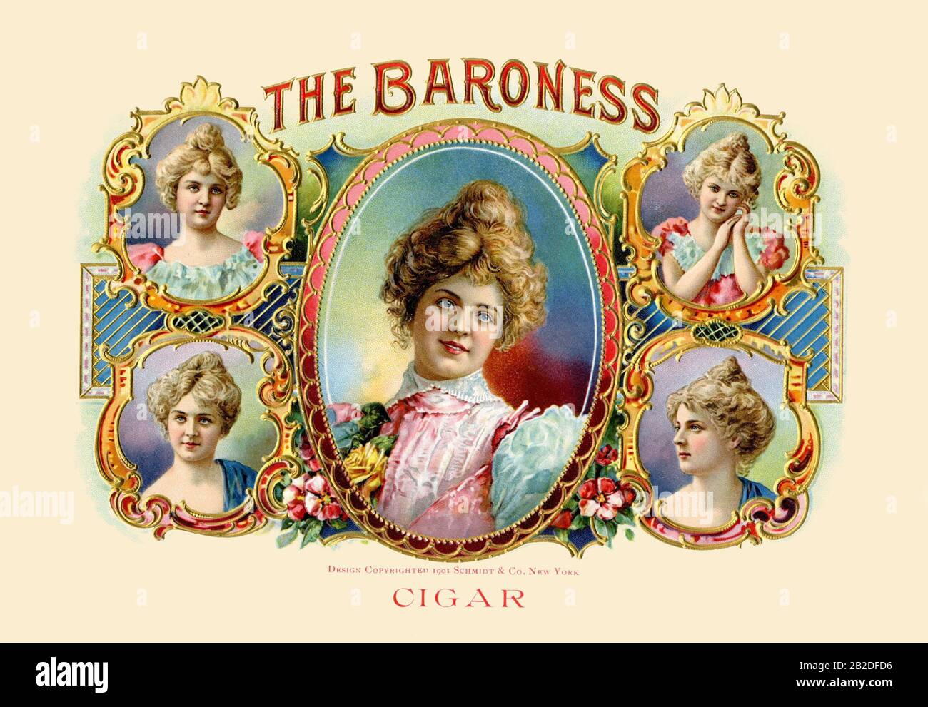 Die Baroness Zigarren Stockfoto