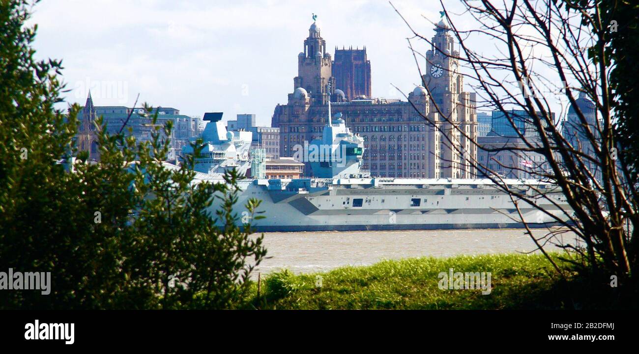 Liverpool, Großbritannien, 2. März 2020, HMS Prince of Wales Kredit Ian Fairbrother/Alamy Stock Fotos Stockfoto