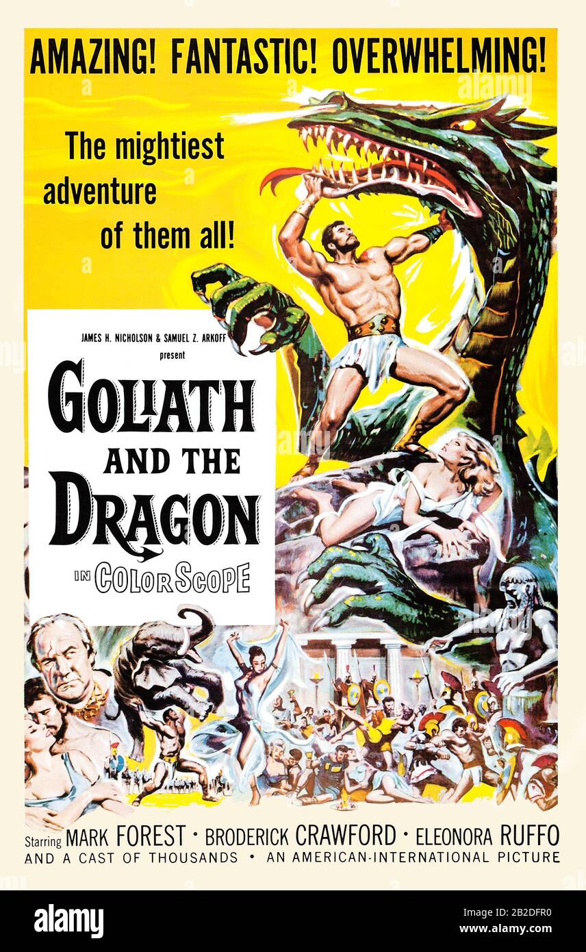 Goliath und der Drache Stockfoto