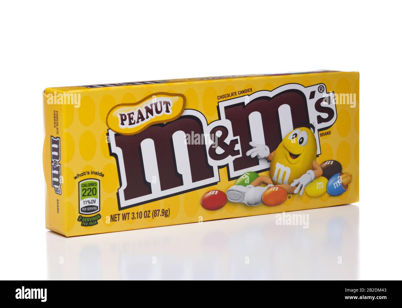 Irvine, KALIFORNIEN - 5. JANUAR 2018: M und Frau Peanut. Zwei Kisten der beliebten Süßigkeiten beschichteten Choclat-Konfektion. Stockfoto