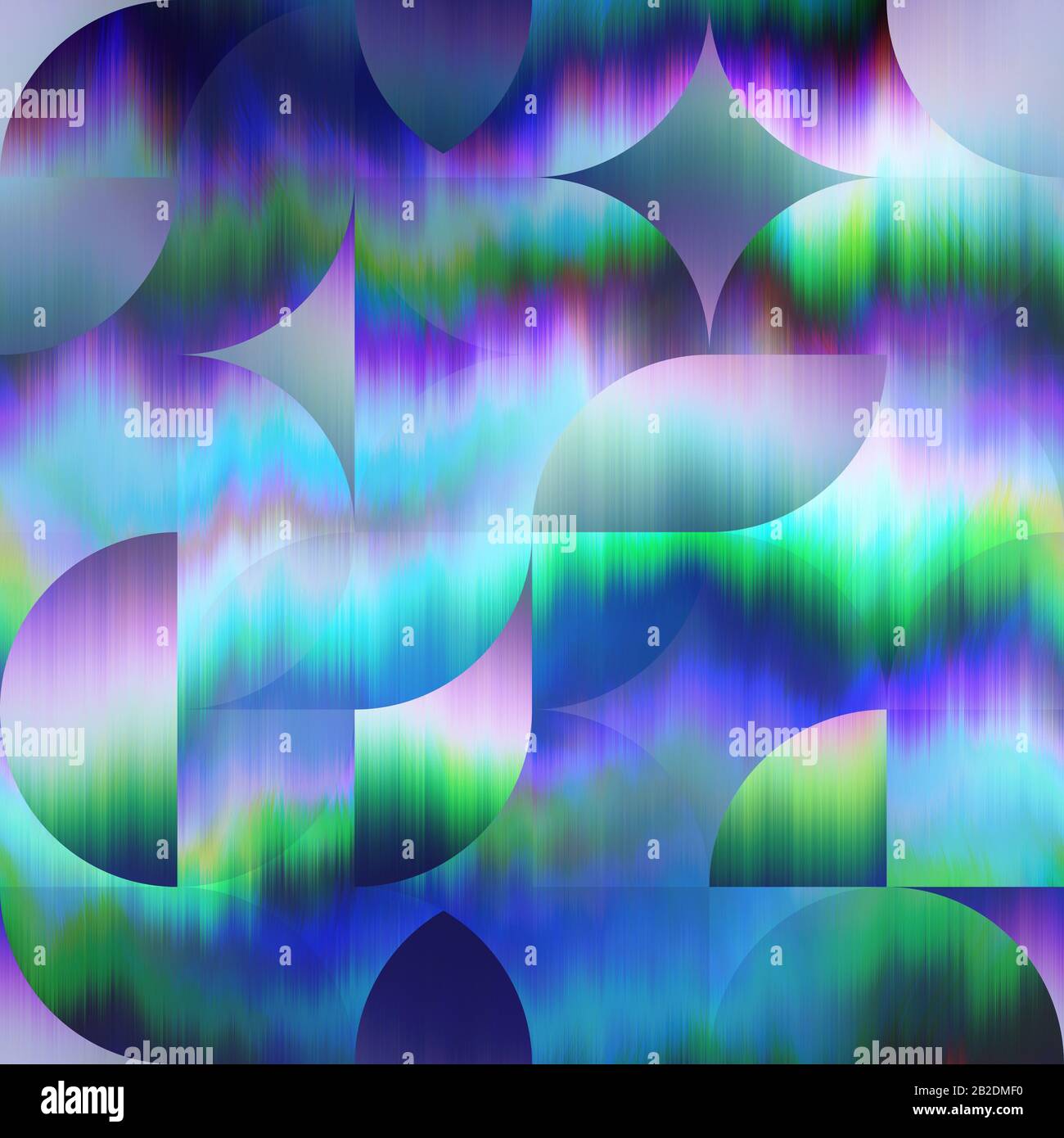 Surreales Overlay-Farbfeld mit Overlay-Muster Stockfoto