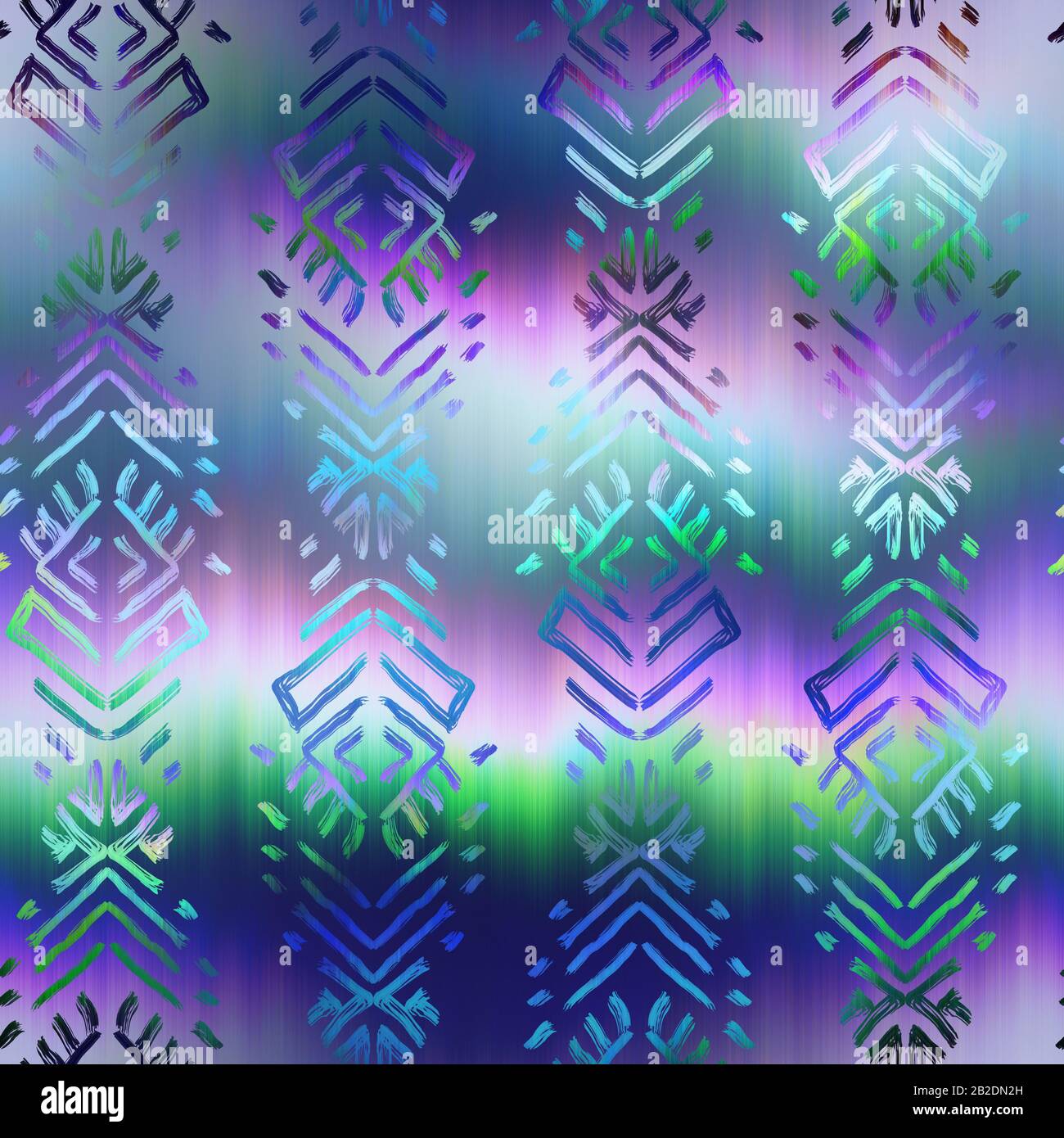Surreales Overlay-Farbfeld mit Overlay-Muster Stockfoto
