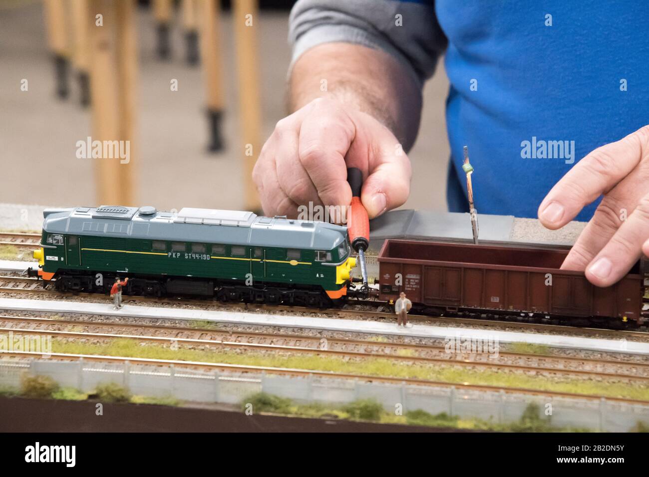 Modellbahn in Gdansk, Polen. Februar 2020 © Wojciech Strozyk / Alamy Stock Photo Stockfoto