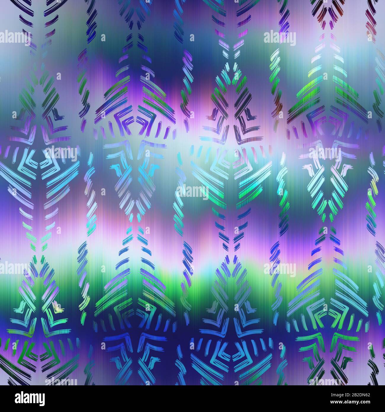 Surreales Overlay-Farbfeld mit Overlay-Muster Stockfoto